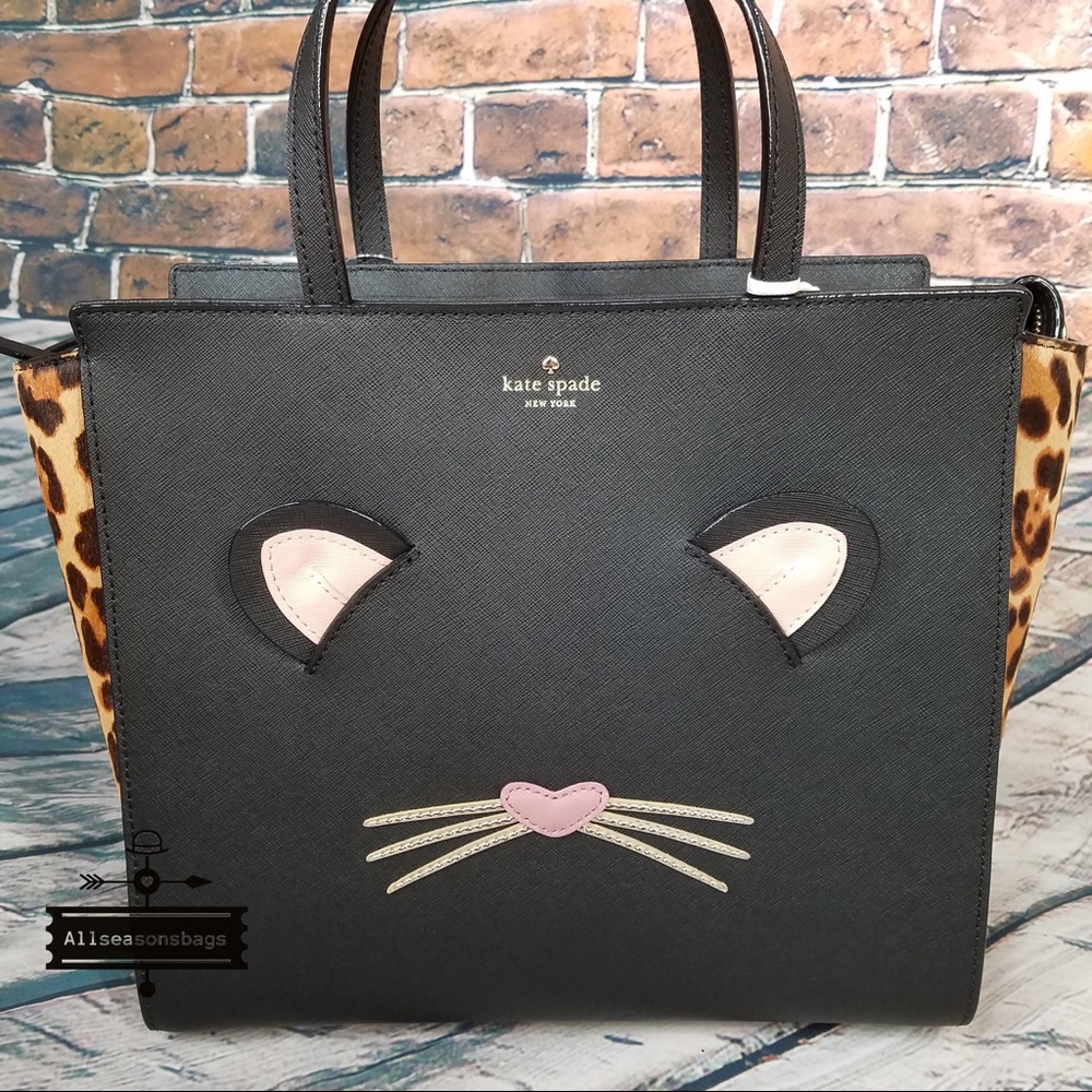 Kate spade LARGE leopard Hayden run wild tote bag - Picture 6 of 8